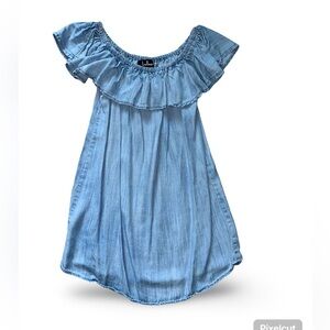 Lulus Light Blue off shoulder dress 100% lyocell S
